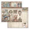 Stamperia THE OWL'S HOUSE Christmas 8X8 Double Faced Paper 10 Sheets + Bonus #SBBS130