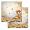 Stamperia WHISPERING WOODS 8X8 Double Faced Paper 10 Sheets + Bonus #SBBS131