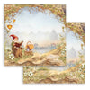 Stamperia WHISPERING WOODS 8X8 Double Faced Paper 10 Sheets + Bonus #SBBS131