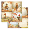Stamperia WHISPERING WOODS 8X8 Double Faced Paper 10 Sheets + Bonus #SBBS131