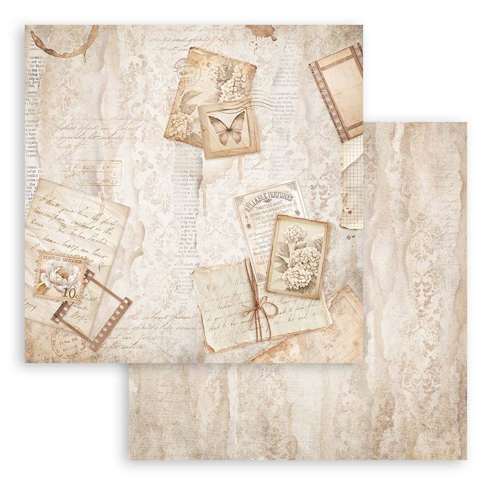 Stamperia QUIET DAYS 8X8 Double Faced Paper 10 Sheets + Bonus #SBBS134