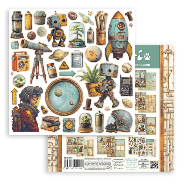 Stamperia A NEW BEGINNING 8X8 Double Faced Paper 10 Sheets + Bonus #SBBS140