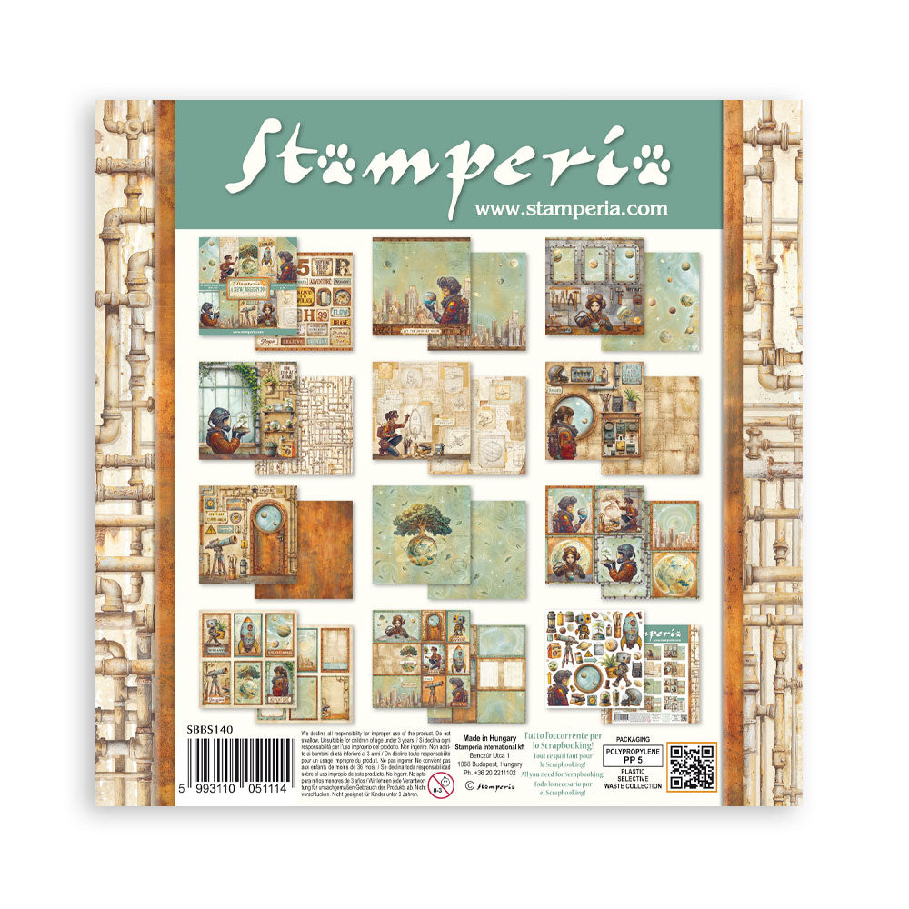 Stamperia A NEW BEGINNING 8X8 Double Faced Paper 10 Sheets + Bonus #SBBS140
