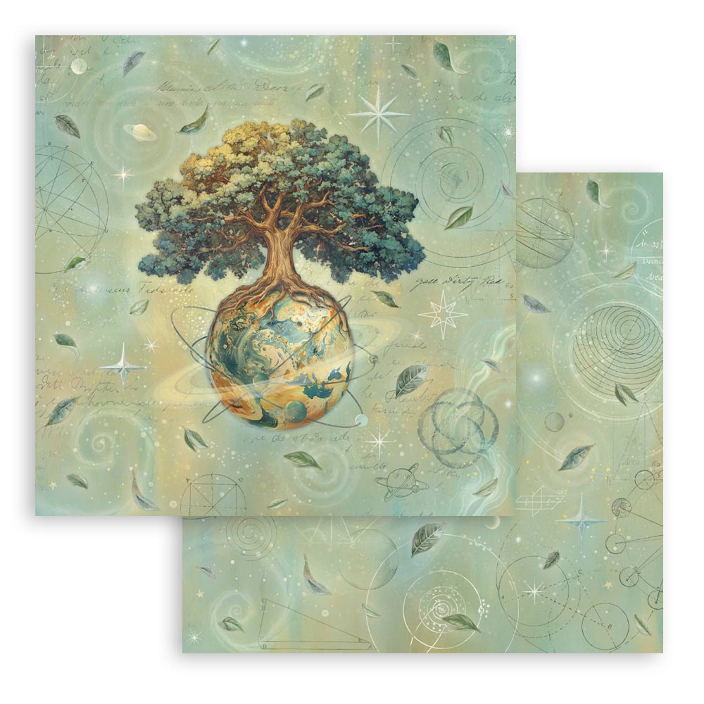 Stamperia A NEW BEGINNING 8X8 Double Faced Paper 10 Sheets + Bonus #SBBS140