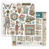 Stamperia GARDENS OF TIME 8X8 Double Faced Paper 10 Sheets + Bonus #SBBS141