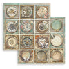 Stamperia GARDENS OF TIME 8X8 Double Faced Paper 10 Sheets + Bonus #SBBS141