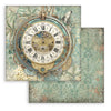Stamperia GARDENS OF TIME 8X8 Double Faced Paper 10 Sheets + Bonus #SBBS141