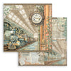 Stamperia GARDENS OF TIME 8X8 Double Faced Paper 10 Sheets + Bonus #SBBS141