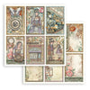 Stamperia GARDENS OF TIME 8X8 Double Faced Paper 10 Sheets + Bonus #SBBS141