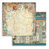 Stamperia GARDENS OF TIME BACKGROUNDS 8X8 Double Faced Paper 10 Sheets + Bonus #SBBS142