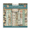 Stamperia 'Gardens of Time' paper pack with vintage-themed designs on a white background