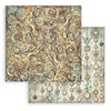 Stamperia GARDENS OF TIME BACKGROUNDS 8X8 Double Faced Paper 10 Sheets + Bonus #SBBS142