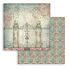 Stamperia GARDENS OF TIME BACKGROUNDS 8X8 Double Faced Paper 10 Sheets + Bonus #SBBS142