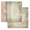 Stamperia GARDENS OF TIME BACKGROUNDS 8X8 Double Faced Paper 10 Sheets + Bonus #SBBS142