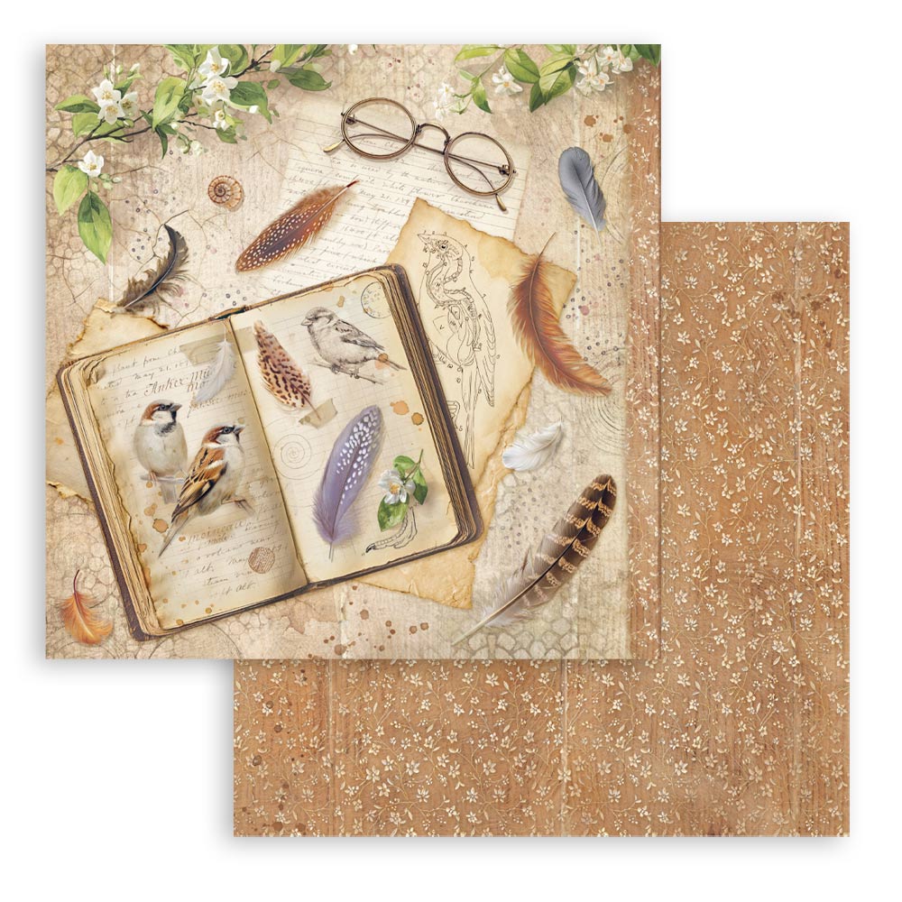 Stamperia ALL AROUND 8X8 Double Faced Paper 10 Sheets + Bonus #SBBS143