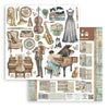 Stamperia SYMPHONY 8X8 Double Faced Paper 10 Sheets + Bonus #SBBS144