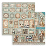 Stamperia SYMPHONY 8X8 Double Faced Paper 10 Sheets + Bonus #SBBS144