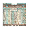 Stamperia SYMPHONY BACKGROUNDS 8X8 Double Faced Paper 10 Sheets + Bonus #SBBS145