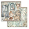 Stamperia WHITE CHRISTMAS 8X8 Double Faced Paper 10 Sheets + Bonus #SBBS146