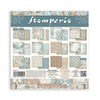 Stamperia WHITE CHRISTMAS BACKGROUNDS 8X8 Double Faced Paper 10 Sheets + Bonus #SBBS147