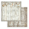 Stamperia WHITE CHRISTMAS BACKGROUNDS 8X8 Double Faced Paper 10 Sheets + Bonus #SBBS147