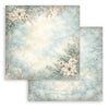 Stamperia WHITE CHRISTMAS BACKGROUNDS 8X8 Double Faced Paper 10 Sheets + Bonus #SBBS147