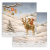 Stamperia SILENT NIGHT - CHRISTMAS 8X8 Double Faced Paper 10 Sheets + Bonus #SBBS148