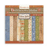 Stamperia SILENT NIGHT - Christmas BACKGROUNDS 8X8 Double Faced Paper 10 Sheets + Bonus #SBBS149