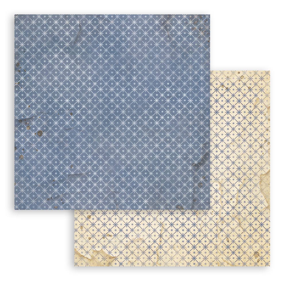 Stamperia SILENT NIGHT - Christmas BACKGROUNDS 8X8 Double Faced Paper 10 Sheets + Bonus #SBBS149