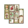 Stamperia CLASSIC CHRISTMAS 8X8 Double Faced Scrapbook Paper 10 Sheets + BONUS #SBBS17