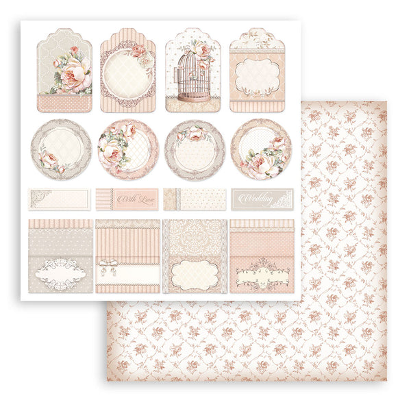 Stamperia YOU AND ME 8X8 Double Faced Paper 10 Sheets + Bonus #SBBS60