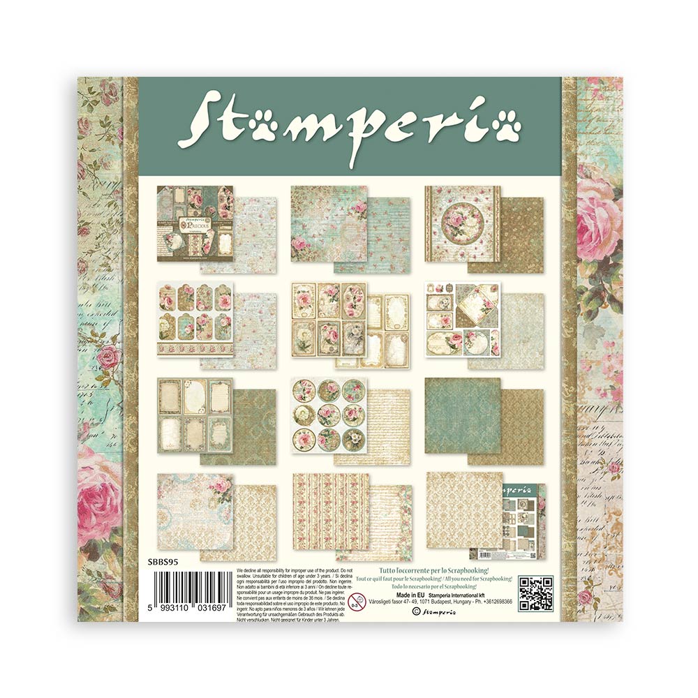PRECIOUS 8X8 Double Faced Paper 10 Sheets + Bonus #SBBS95