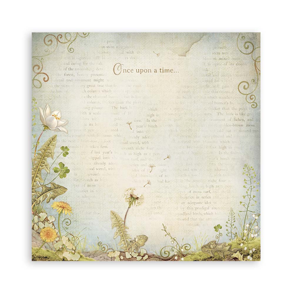 PRE-ORDER Stamperia HIDDEN GROVE 8X8 SINGLE Faced Paper 22 SHEETS #SBBSXB10