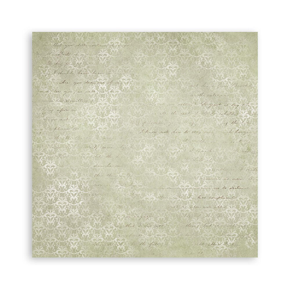 Stamperia TIMELESS 8X8 SINGLE Faced Paper 22 SHEETS #SBBSXB13