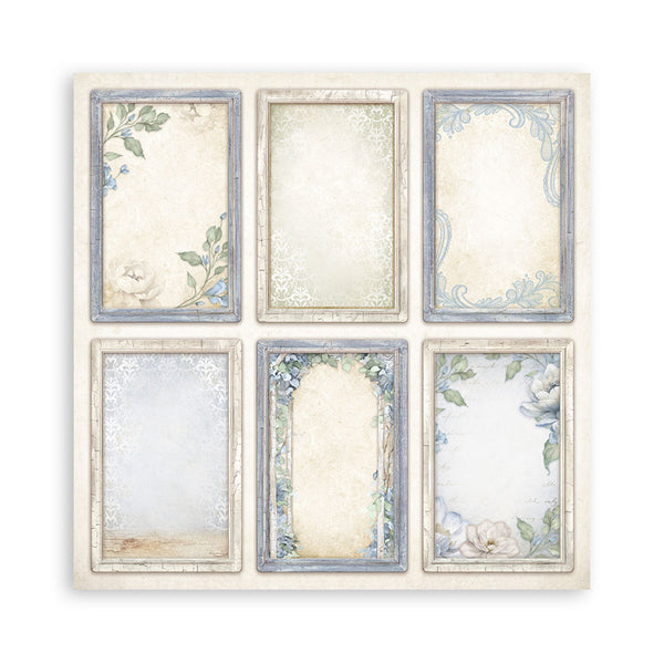 Stamperia TIMELESS 8X8 SINGLE Faced Paper 22 SHEETS #SBBSXB13