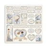 Stamperia TIMELESS 8X8 SINGLE Faced Paper 22 SHEETS #SBBSXB13