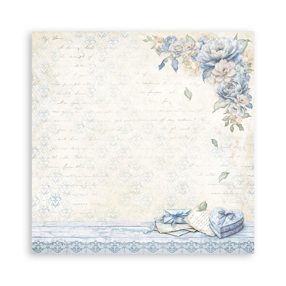 Stamperia TIMELESS 8X8 SINGLE Faced Paper 22 SHEETS #SBBSXB13