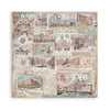 Stamperia VENICE CITY OF ART 8X8 SINGLE Faced Paper 22 SHEETS #SBBSXB14