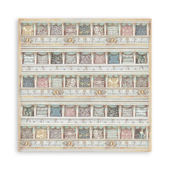 Stamperia VENICE CITY OF ART 8X8 SINGLE Faced Paper 22 SHEETS #SBBSXB14
