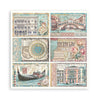 Stamperia VENICE CITY OF ART 8X8 SINGLE Faced Paper 22 SHEETS #SBBSXB14