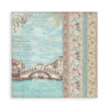 Stamperia VENICE CITY OF ART 8X8 SINGLE Faced Paper 22 SHEETS #SBBSXB14