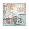 Stamperia VENICE CITY OF ART 8X8 SINGLE Faced Paper 22 SHEETS #SBBSXB14
