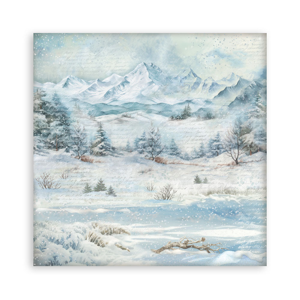 Stamperia THE OWL'S HOUSE Christmas 8X8 SINGLE Faced Paper 22 SHEETS #SBBSXB16