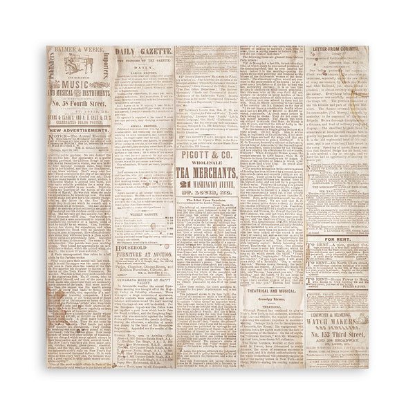 Stamperia QUIET DAYS 8X8 SINGLE Faced Paper 22 SHEETS #SBBSXB19