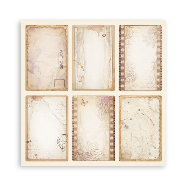 Stamperia QUIET DAYS 8X8 SINGLE Faced Paper 22 SHEETS #SBBSXB19