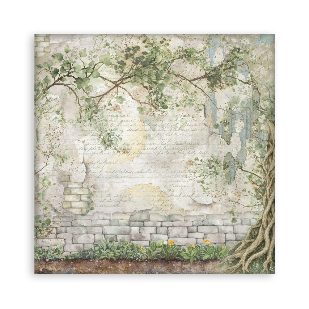 Stamperia HERBARIUM SILVAE 8X8 SINGLE Faced Paper 22 SHEETS #SBBSXB20