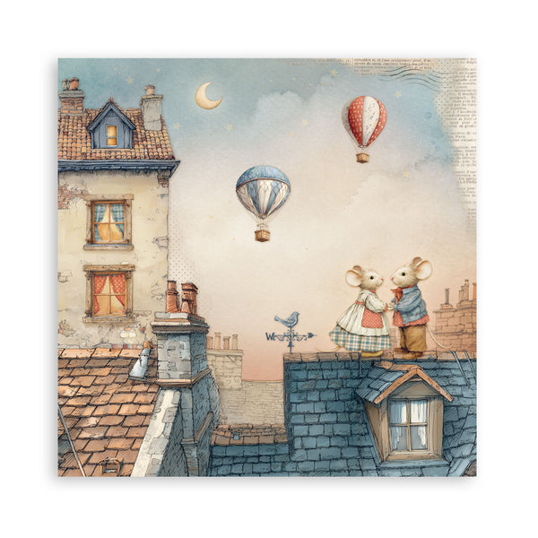 Stamperia FAMILY 8X8 SINGLE Faced Paper 22 SHEETS #SBBSXB21