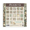 Stamperia paper pack with vintage clock design on a white background