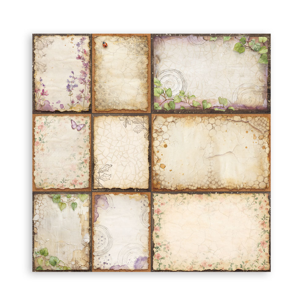 Stamperia ALL AROUND 8X8 SINGLE Faced Paper 22 SHEETS #SBBSXB25