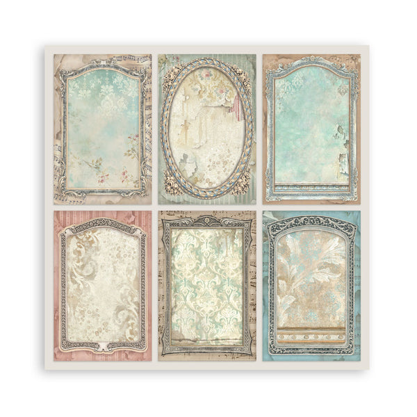 Stamperia SYMPHONY 8X8 SINGLE Faced Paper 22 SHEETS #SBBSXB26
